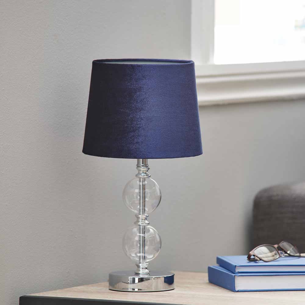 navy bedside lamps